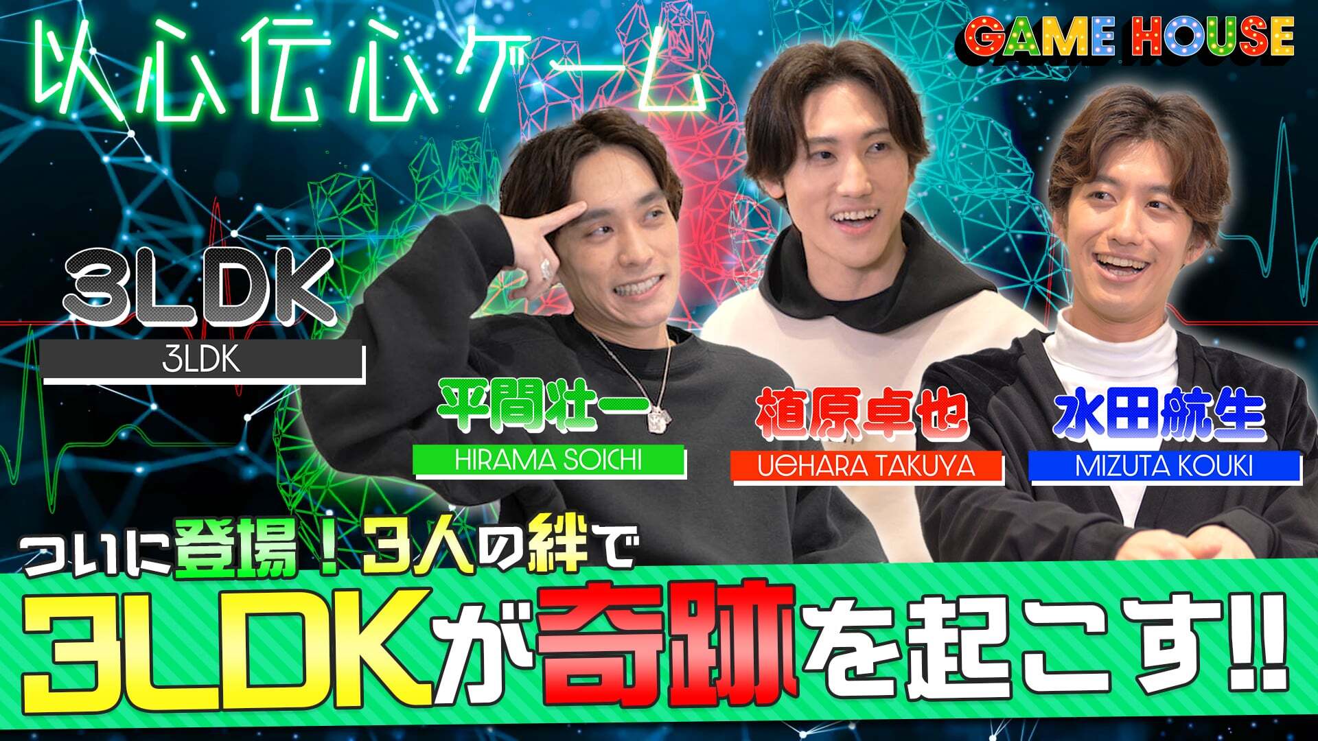 GAME HOUSE ~3人の絆を確かめろ!『以心伝心ゲーム』~